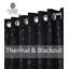 Triple Woven Blackout Velvet Ring Top Curtains with Cascading Diamante Studs-1762330321-1762330333