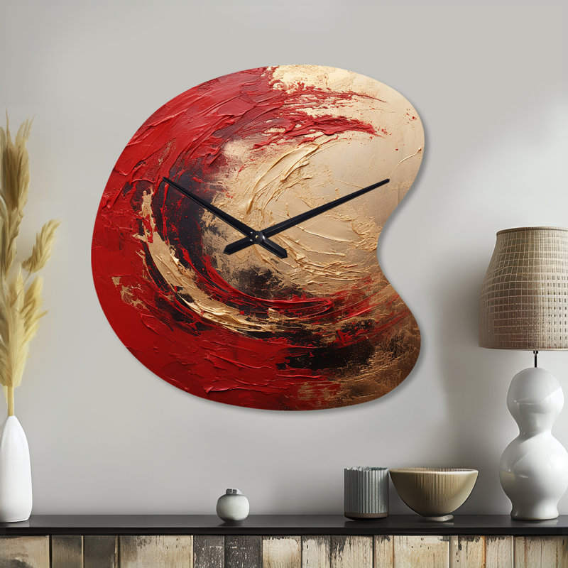 Red Gold Fusion Spiral I - Abstract Spirals, Grand
