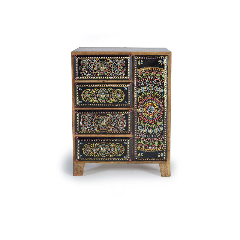 Alnita Solid Wood End Table