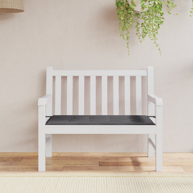 Outdoor Seat Cushion, Anthracite, 1.2" H x 39.4" W x 19.7" D