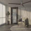 Porte intérieure pré-suspendue Palladio 4 Lite en bois manufacturé et en verre-92973013-92973018-92973016