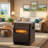 Space Heater With Uvc Air Purification, 1500W/1000W/Eco Mode, Thermostat & Temperature Control, 12-Hour Timer, Led Display, Tip-Over & Overheat Protection, Child Safety Lock, Remote Control, Compact Design