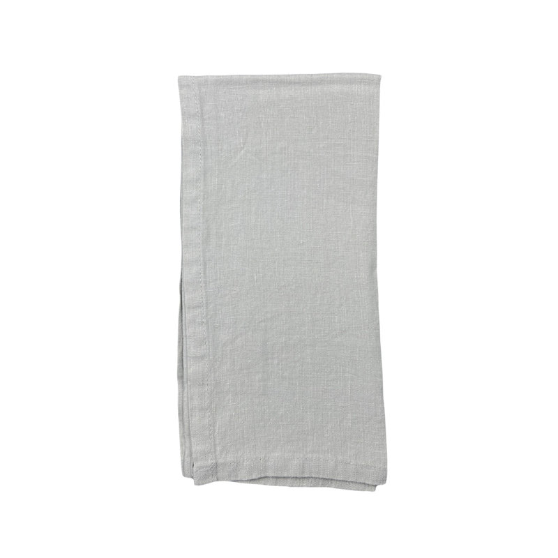  Stone Washed Linen Napkin, Stone