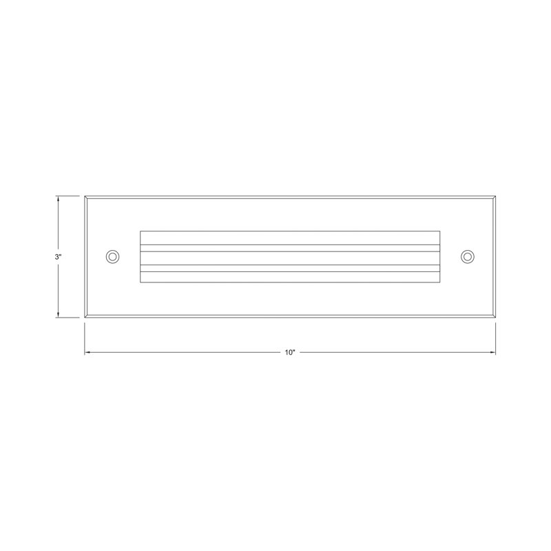 Dash LED Louvered Brick Light Large