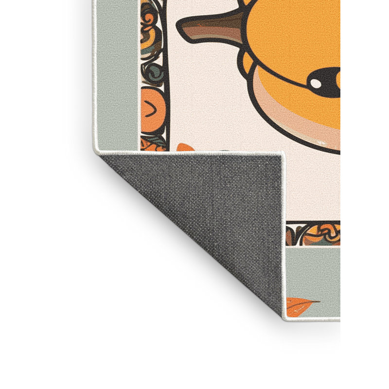 Tapis de vacances d'Halloween The Holiday Aisle®, Rectangle 4pi x 6 pi