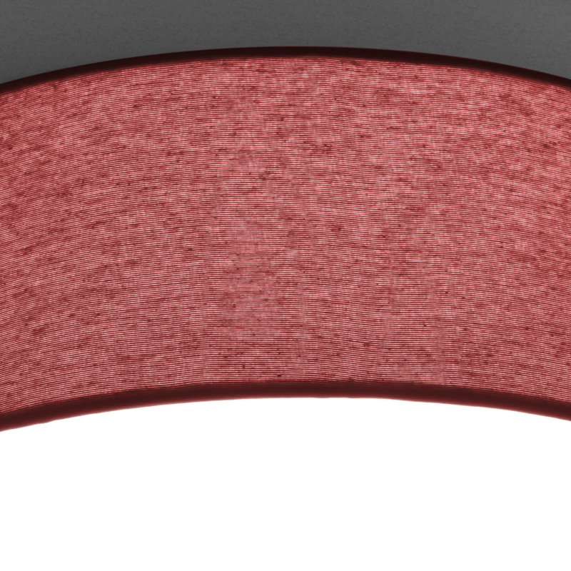 Parvin Flush Mount, Dark Red