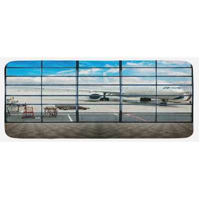 Modern & Contemporary Solid Color Polyester Kitchen Mat