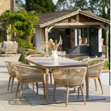 Geraldo Rectangular 6 - Person 200cm Long Dining Set