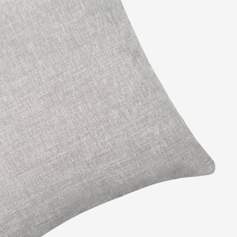 Aherine Square Cushion Cover, Light Grey