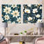 Erine - Ensemble de 2 collages carrés floraux-101857574-101857571