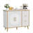 47.3" 3 Drawer Sideboard, White-423576137
