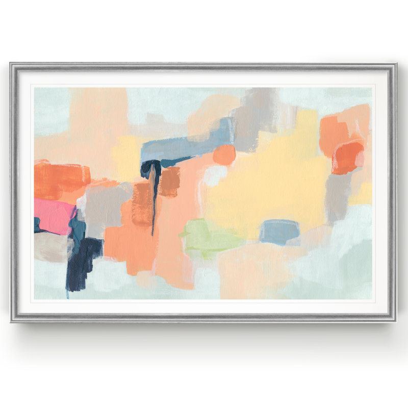Cartographe, reproduction sur toile, H 22,5 po x l 30,5 po x P 1,5 po, Encadrement argenté