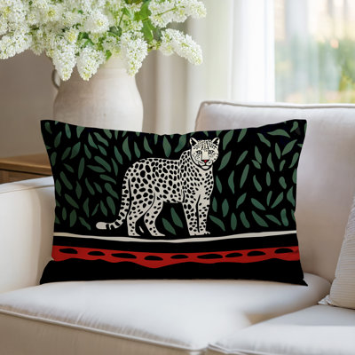 Hota Leopard Reversible Indoor/Outdoor Rectangle Pillow