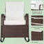 Fauteuil inclinable et berçant en rotin d'extérieur-2000305214