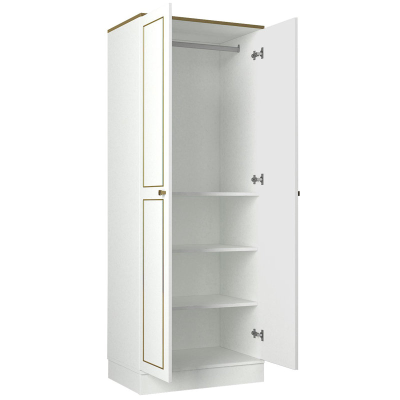Ormes 2 Door Manufactured Wood Wardrobe
