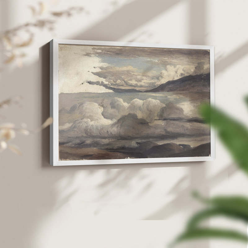 Paysages rétro-CECCXII-impression encadrée - réversible, H 8 po x l 10 po, Blanc
