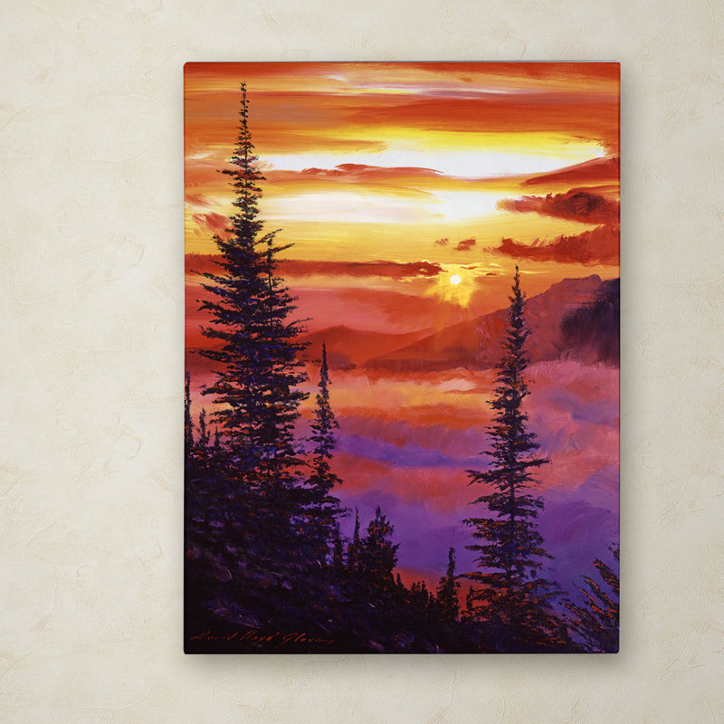« golden moment », reproduction d’art sur toile tendue, H 32 po x l 24 po x P 2 po