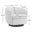 Fauteuil demi-tonneau pivotant rembourré Marcy-1458193521