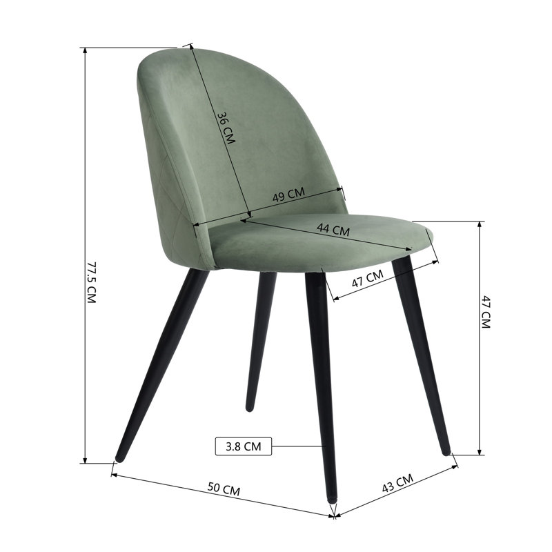 Bogdan 31.5cm H Polyester Blend Upholstered Side Chair