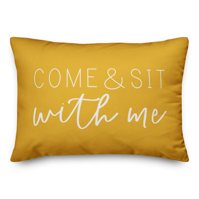  Come and Sit with Me Outdoor Rectangular Pillow Cover and Insert