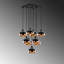 Prejean 9 - Light Black Cluster Pendant