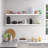 Miami 60" W x 8" D Floating Shelves Set with Invisible Wall Mount Brackets-111448273
