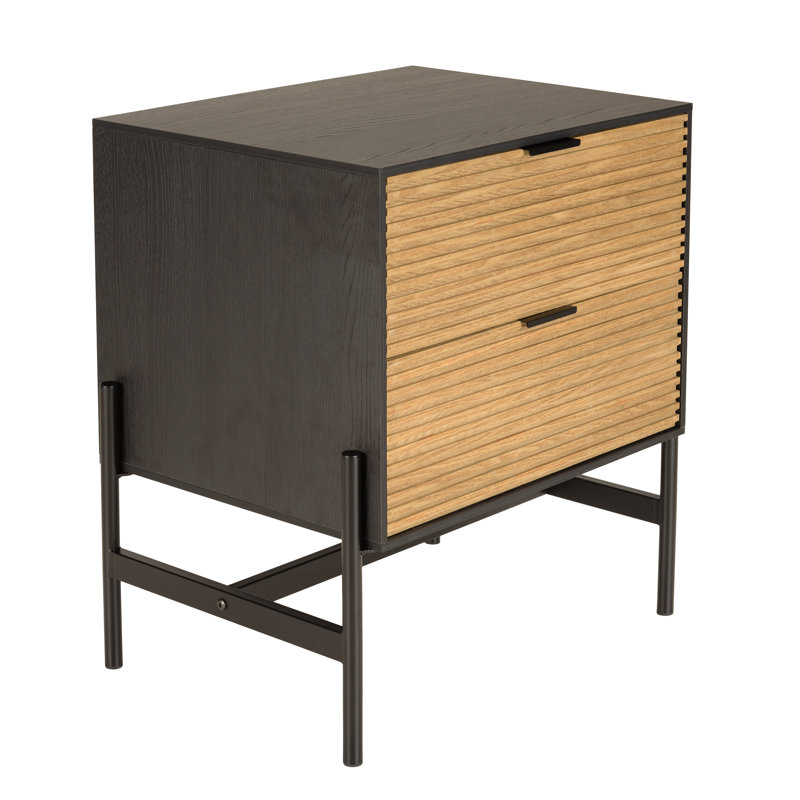 Aliegha 54cm W Laminate Bedside Table