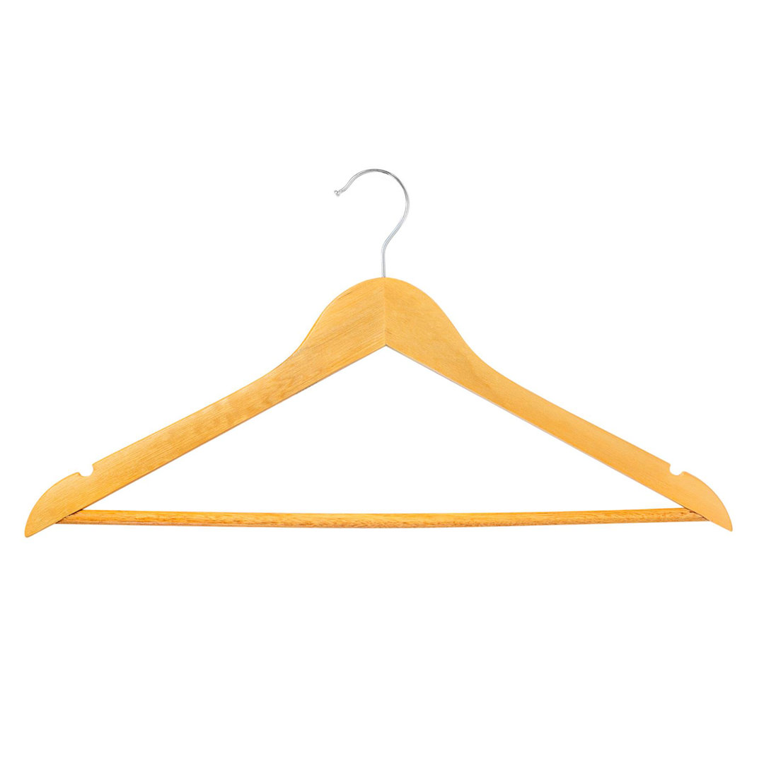 Harbour Housewares - Strong Wooden Clothes Hangers