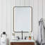 Asterio Metal Rectangle Wall Mirror
