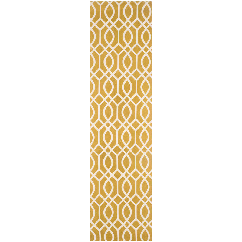Charing Cross Cedar Brook Hand Loomed Cotton Rug, Runner 2' x 8'