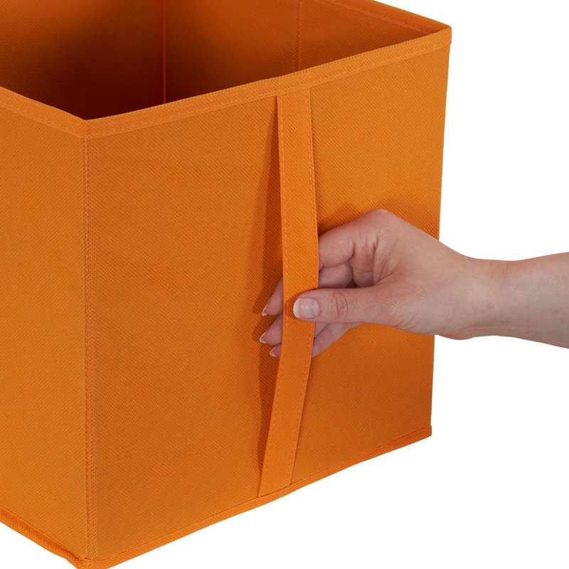Fabric Storage Bin Set, Orange