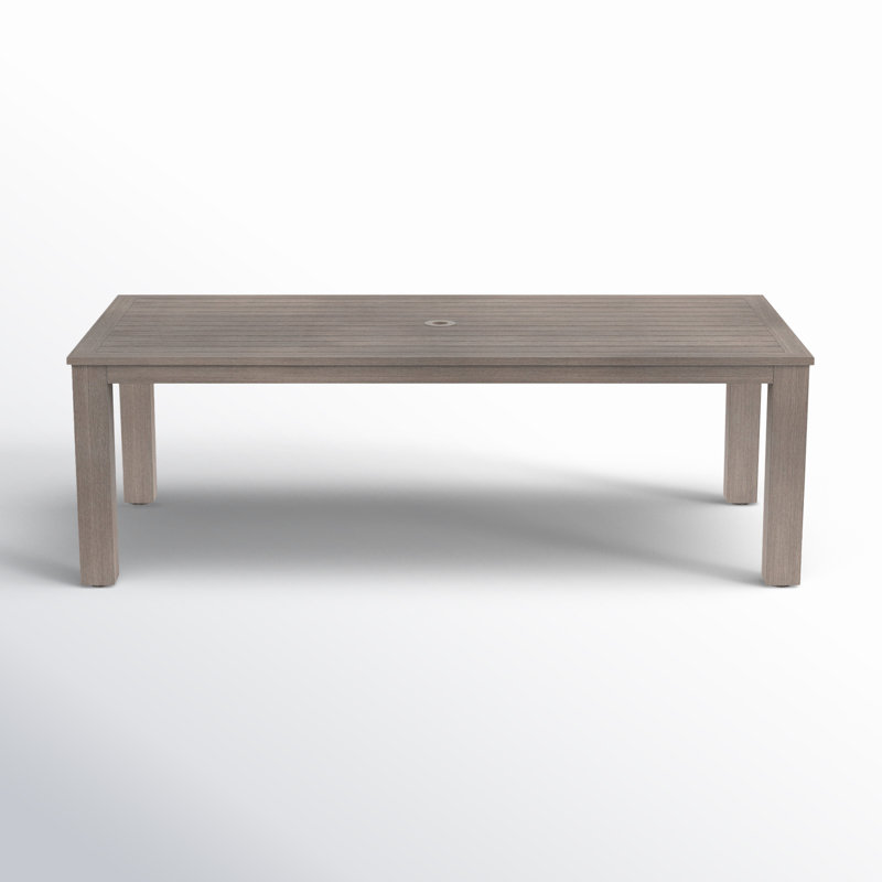 Pascaline Rectangular Aluminum Outdoor Dining Table