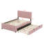 Lit plateforme double avec lit gigogne-107233599
