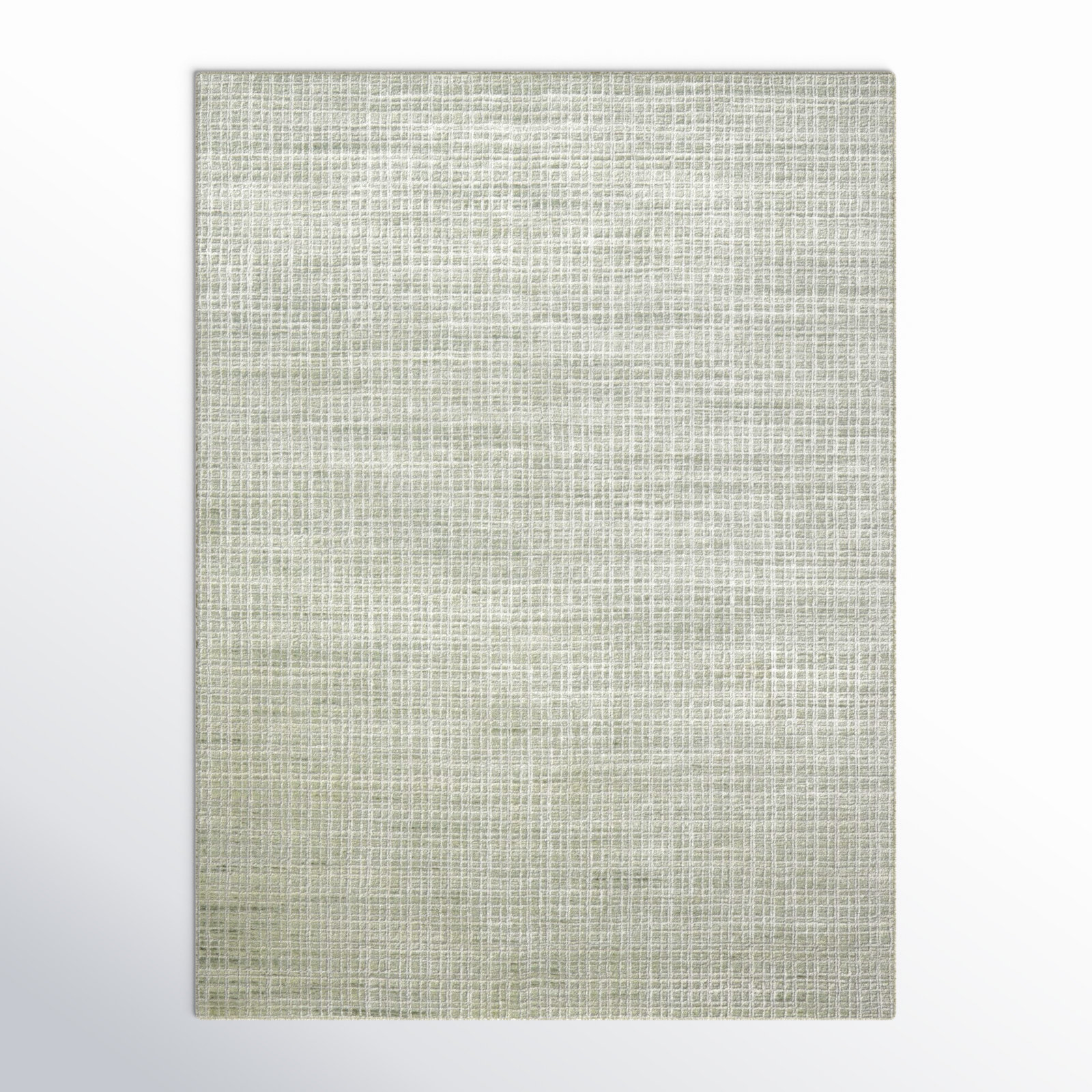 Hannon Green Hand-Woven Geometric Rug, Rectangle 8'6" x 11'6"