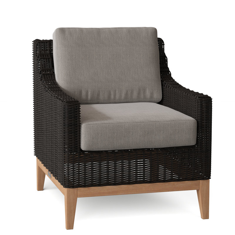 Frances Outdoor Lounge Chair, Ash, Frances Black