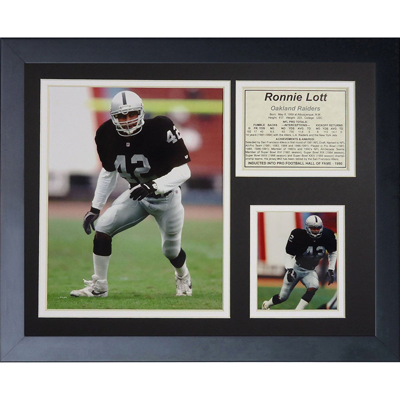 Ronnie Lott - Single Picture Frame Memorabilia