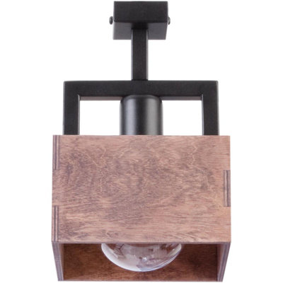 Basile Wood Semi Flush Mount