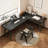 Black Rectangular Solid Wood desks-108218823-108218825