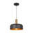 Ratcliff - 1-Light Pendant - Black/Brushed Brass