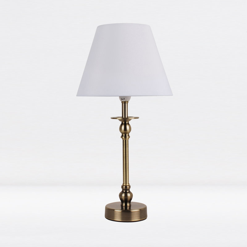 Avocet Metal Lamp, Chrome, White