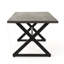 Rolando Outdoor Aluminum Dining Table With Steel Frame