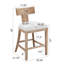 Tabourets de comptoir rembourrés en tissu Sipos-579144106