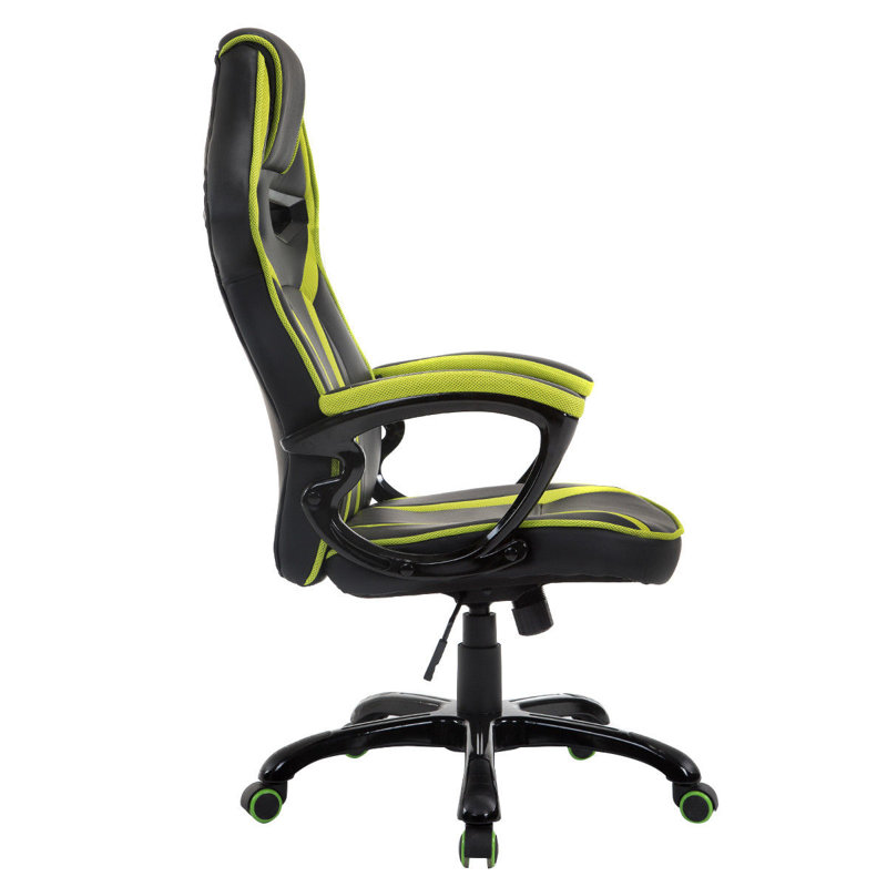 Symple Stuff Cotton Gaming Chair, Green