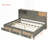 Wooden Daybed with 3 Storage Drawers-626191552-626191556