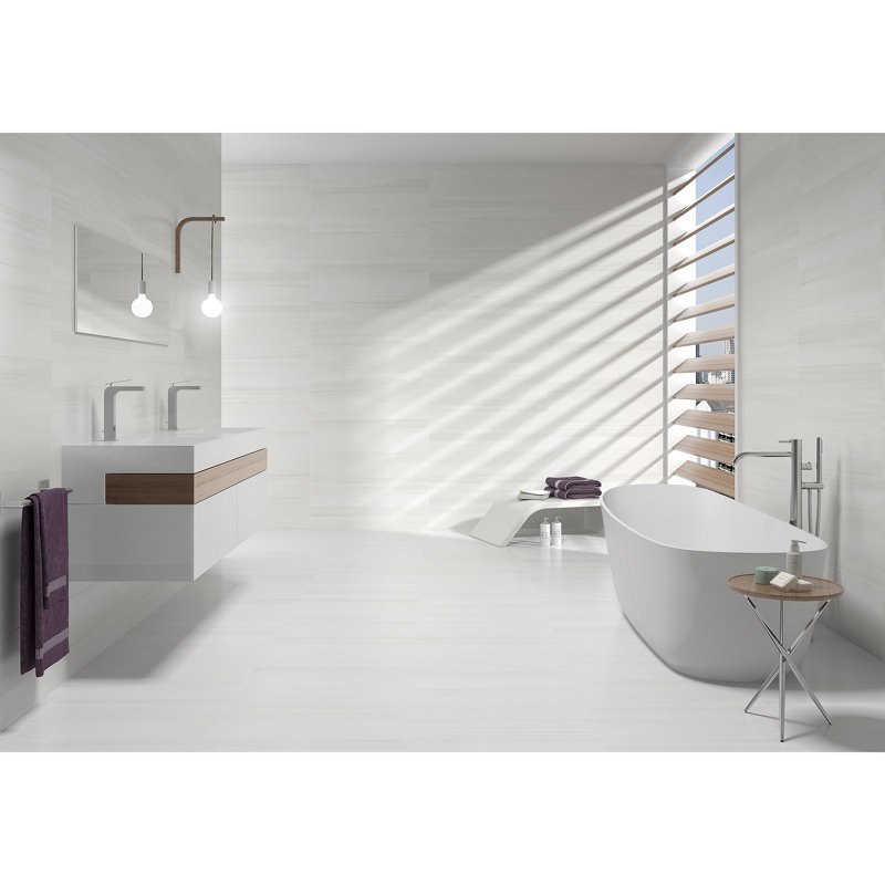 Bianca Lasa 24" x 24" Porcelain Marble Look Wall & Floor Tile