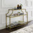 Letia 43'' Glass Top Console Table-982179182