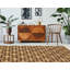 Tapis décoratif en jute noué à la main à motif géométrique Chloraka/ardoise-20319276