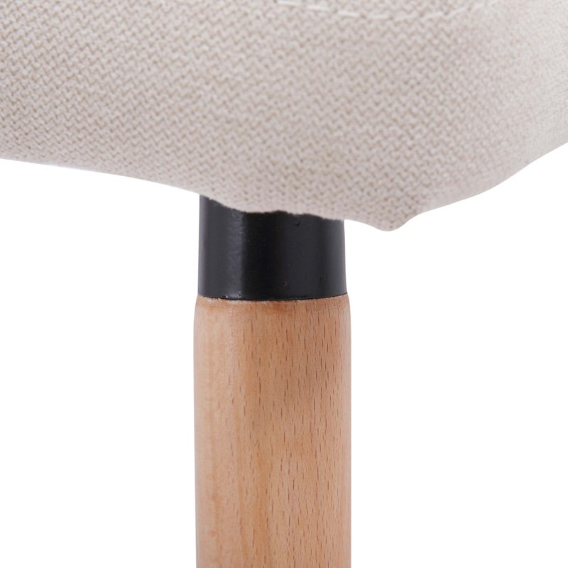 Chaise de salle à manger moderne Mid-Century avec structure en bois massif