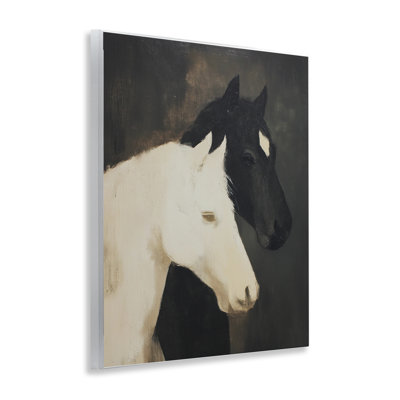Plaque murale contraste cheval harmonie, design par Svetlana Aleynikova
