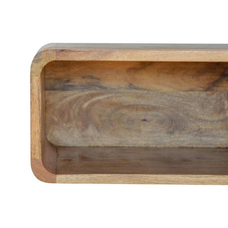 10.00cm W Solid Wood Bedside Table